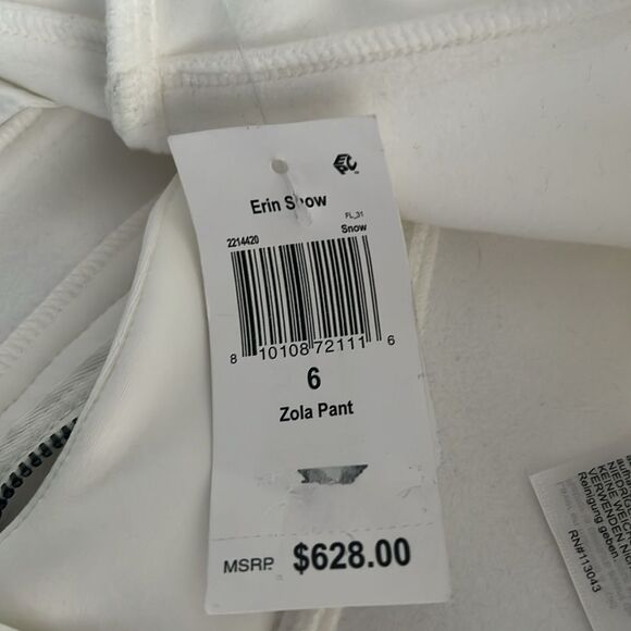 Erin Snow Zola Bootcut Pants in White, New, Size 6 - Picture 11 of 13